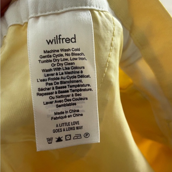 Aritzia Wilfred Lucienne Yellow High Waisted Shorts - Picture 9 of 14